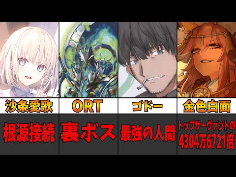 Fgo解説 型月解説 型月世界の最強公式チート達を紹介 チート オブ チート Fate Grand Order Youtube