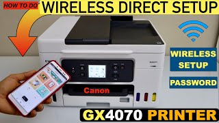 Canon MAXIFY GX4070 Wireless Direct Setup, Setup With SmartPhone, Find Printer Password, Scanning !! by Printer Guruji 1,267 views 7 months ago 2 minutes, 51 seconds