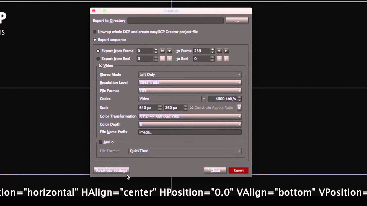 easydcp player 2 0 new dcp export features youtube dcp video format