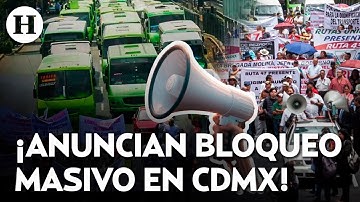 ¿Aumentará el pasaje en CDMX? Transportistas amenazan con bloqueo masivo en la capital