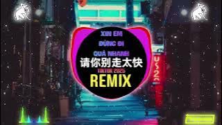 请你别走太快 (My heart move move 跳太快) (DJ抖音版) Xin Em Đừng Đi Quá Nhanh (Remix Tiktok 2025) - 潘成&汪六六