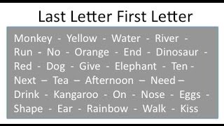 English Game - Last Letter First Letter screenshot 4