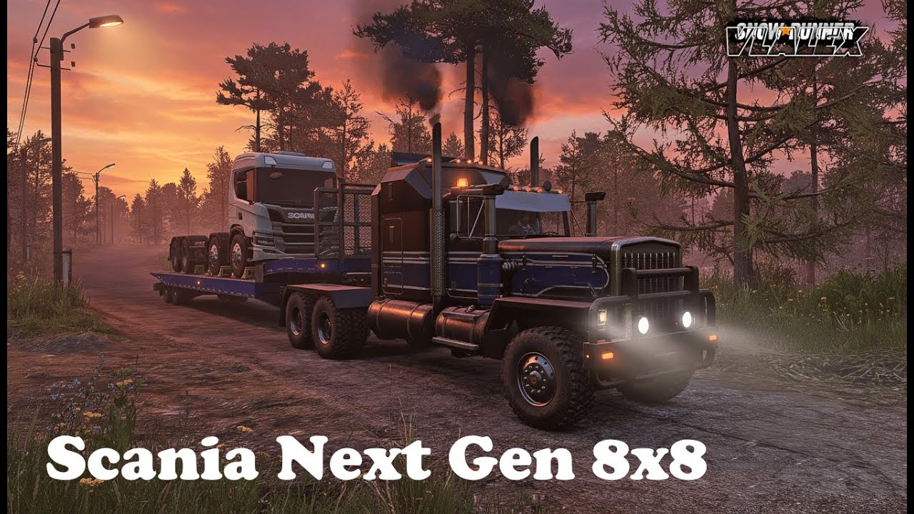 Scania Next Gen 8x8  Обзор  мода / SNOWRUNNER