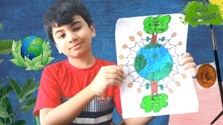 How To Draw Save Environment Day Postersave Trees Go Greenschool Compeion