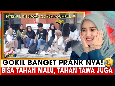 TERNEKAT‼️PRANK LEWANE TV DUDUK DITENGAH CEWEK NGUMPUL | MALAYSIAN🇲🇾REACTION