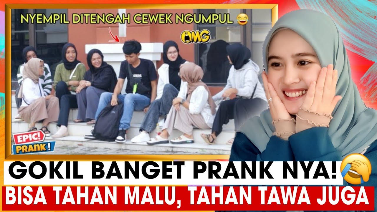 TERNEKAT‼️PRANK LEWANE TV DUDUK DITENGAH CEWEK NGUMPUL | MALAYSIAN🇲🇾REACTION