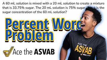 ASVAB Arithmetic Reasoning - Percent Word Problem (Practice Test Problem and Solution)
