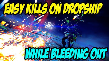 Warframe: Easy Kills on Dropship while in Bleedout SOLO