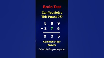 Can You Solve This Math Puzzle ? #maths #quiz #iqtest #brainteaser #trending #youtubeshorts #yt