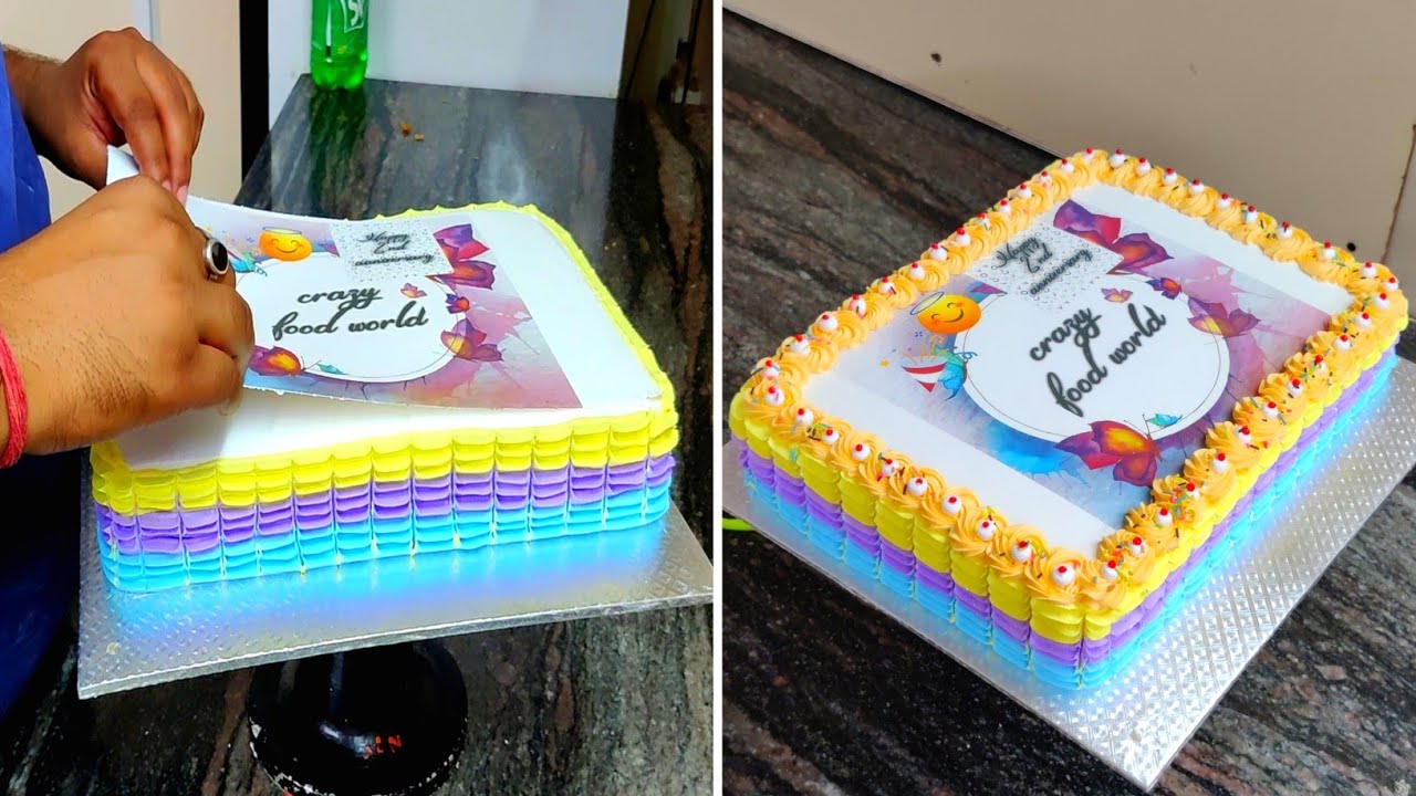 Fancy Photo Cake 2kg Photo Cake Design Photo Cake Kaise Bante Hai