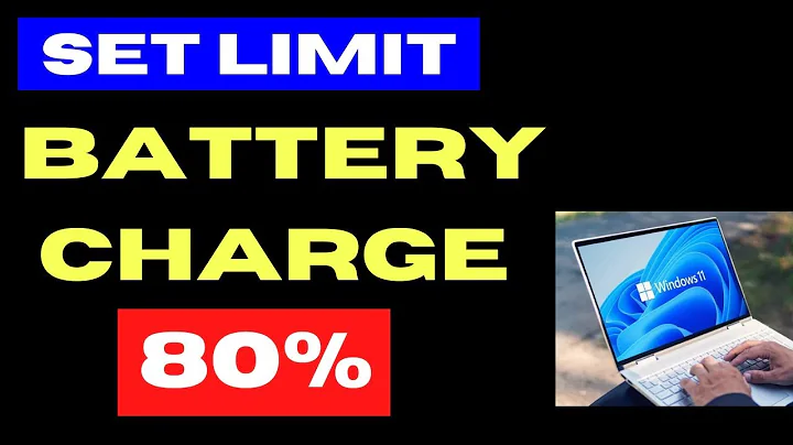 Set Laptop Battery Charge Limit to 80%