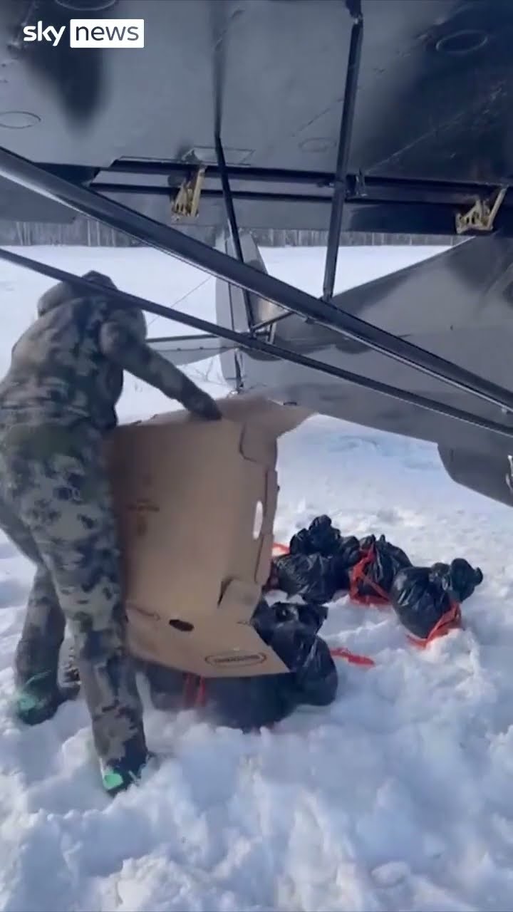 Thanksgiving turkeys dropped from plane
