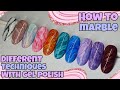 🔮 EASY MARBLE TECHNIQUES | Gel polish | HOW TO MARBLE NAILS