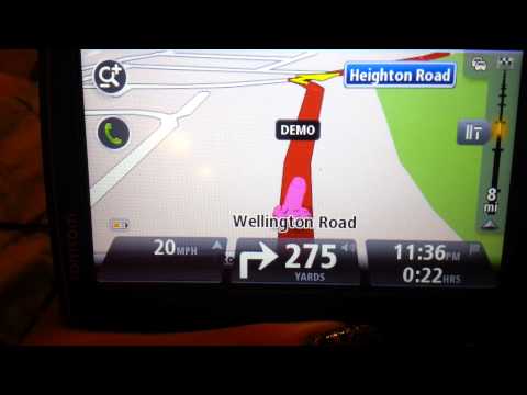 TomTom Go Live 825 with 'custom' icon