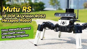 18DOF Muto RS Hexapod Robot ROS2 for Raspberry Pi and NVIDIA Jetson NANO