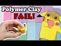 TRYING POLYMER CLAY FOR THE FIRST TIME - Ends in Pikachu fail! Artist tries to craft