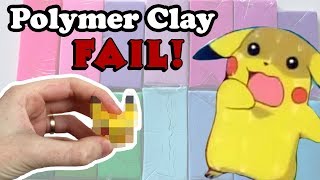 TRYING POLYMER CLAY FOR THE FIRST TIME - Ends in Pikachu fail! Artist tries to craft