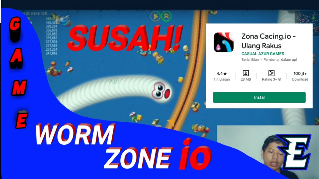 Jadi cacing ternyata SuSah Juga!! WORM ZONE #NgeGamePedia