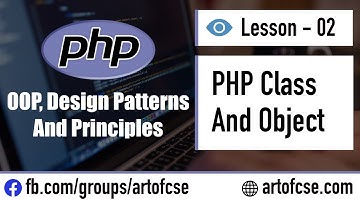 Object Oriented PHP Bangla Tutorial - 02 PHP Class and Object