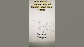 how to draw a common internal tangent to two equal circles#shorts#ytshorts#viral#trendingshorts#math