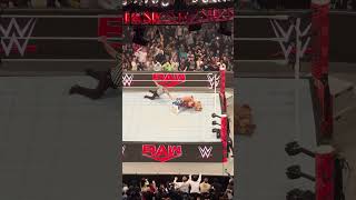 Ricochet Carries Ivar and double rotation moonsault WWE monday night Raw new york 4/1/2024