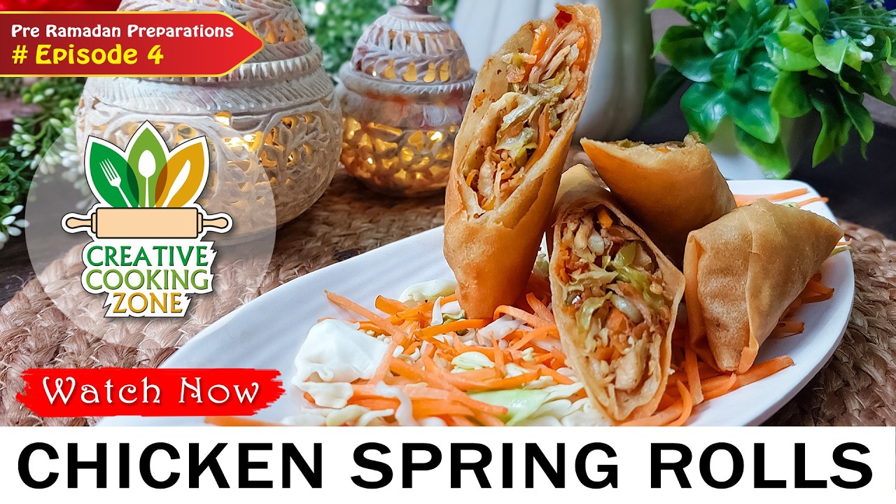 Chicken Spring Rolls | CHICKEN SPRING ROLLS RECIPE | SPRING ROLLS RECIPE | RAMADAN IFTAR RECIPE