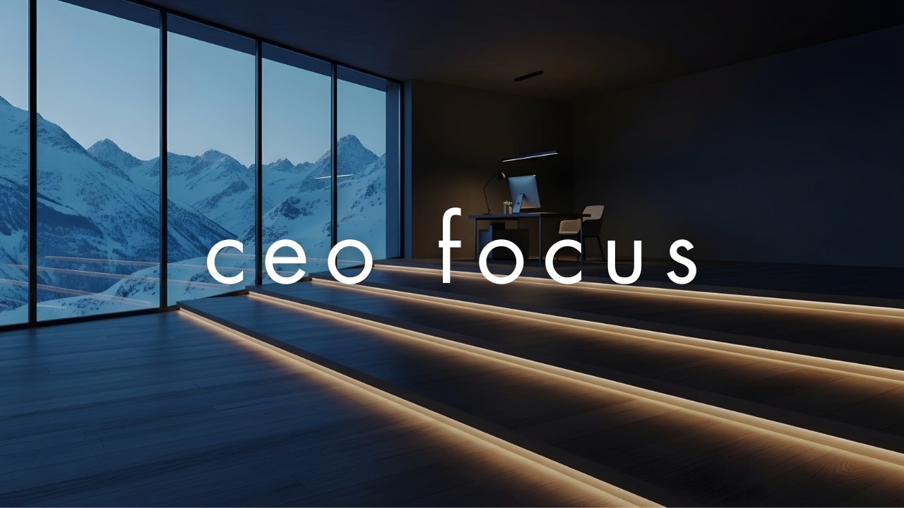CEO FOCUS • Quiet Luxury Winter Mountain Office for Deep Work (No Distractions)