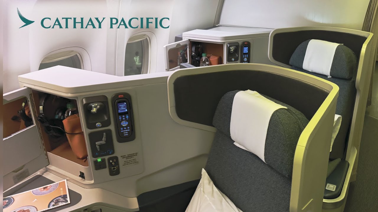 Cathay Pacific Hong Kong - London Business Class & AE Lounge Private Centurion Area