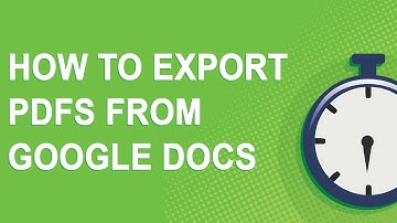 In 1 minute: How to Export PDFs from Google Docs (2020)