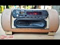 Barang bekas menjadi speaker box | ide kreatif dari bekas televisi | speaker mini suara super bass