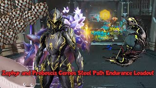 Zephyr and Proboscis Cernos Steel Path Endurance Loadout  Warframe Builds