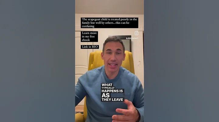 How does the scapegoat child resolve being treated bad by their family and well by the wider world?