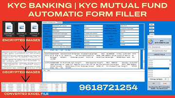 KYC Banking & KYC Mutual Fund Form Filling Auto Typer Software |100% Accurate Data Entry Tool
