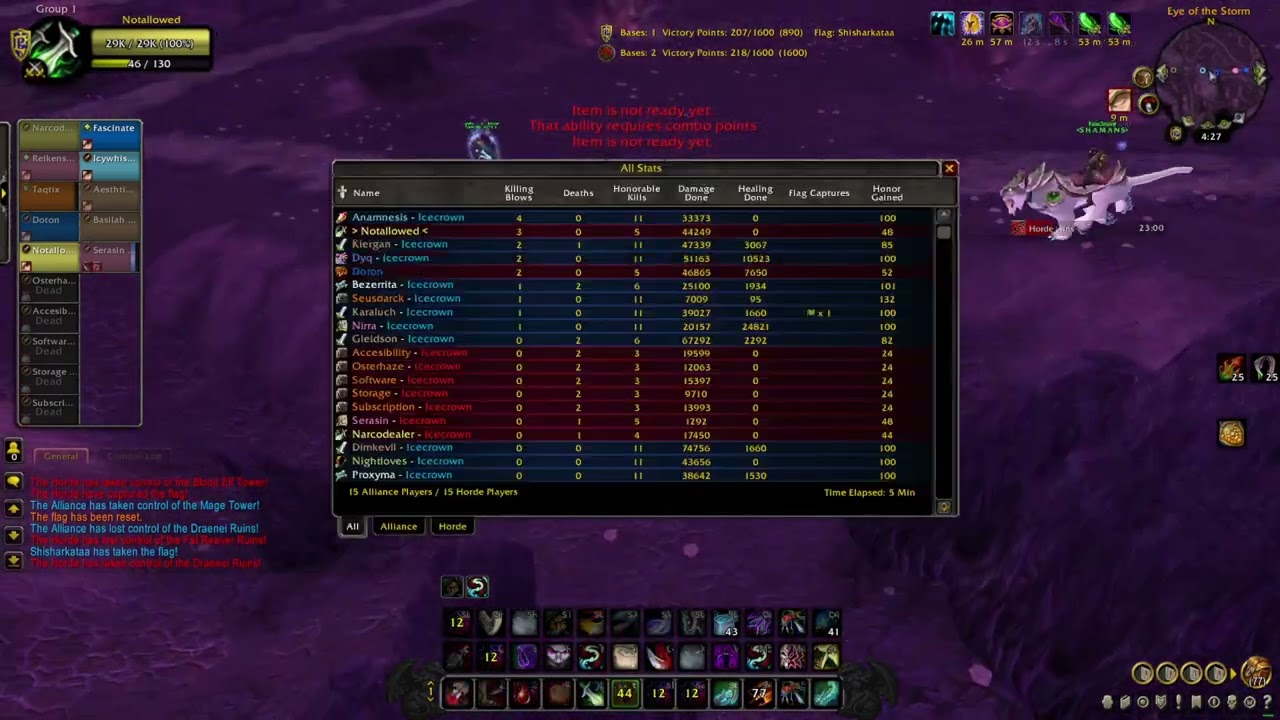R1 ROGUE FULL RBG WOW WARMANE 