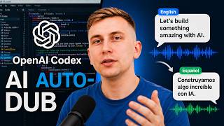 Auto-Dub Videos with AI in Agentic workflow using ChatGPT Codex