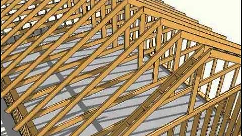 3D Sketchup Animation of Wood Framming