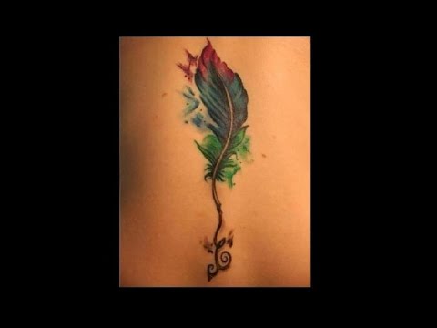 Tattoo - Watercolor Quill - Time Lapse - YouTube