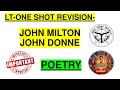 John Milton & John Donne – Complete LT Poetry Revision | English Literature I British Poetry I