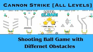 Cannon Strike Poki All Levels | Skill Game |Shooting Balls with Different Obstacles in each Level screenshot 5