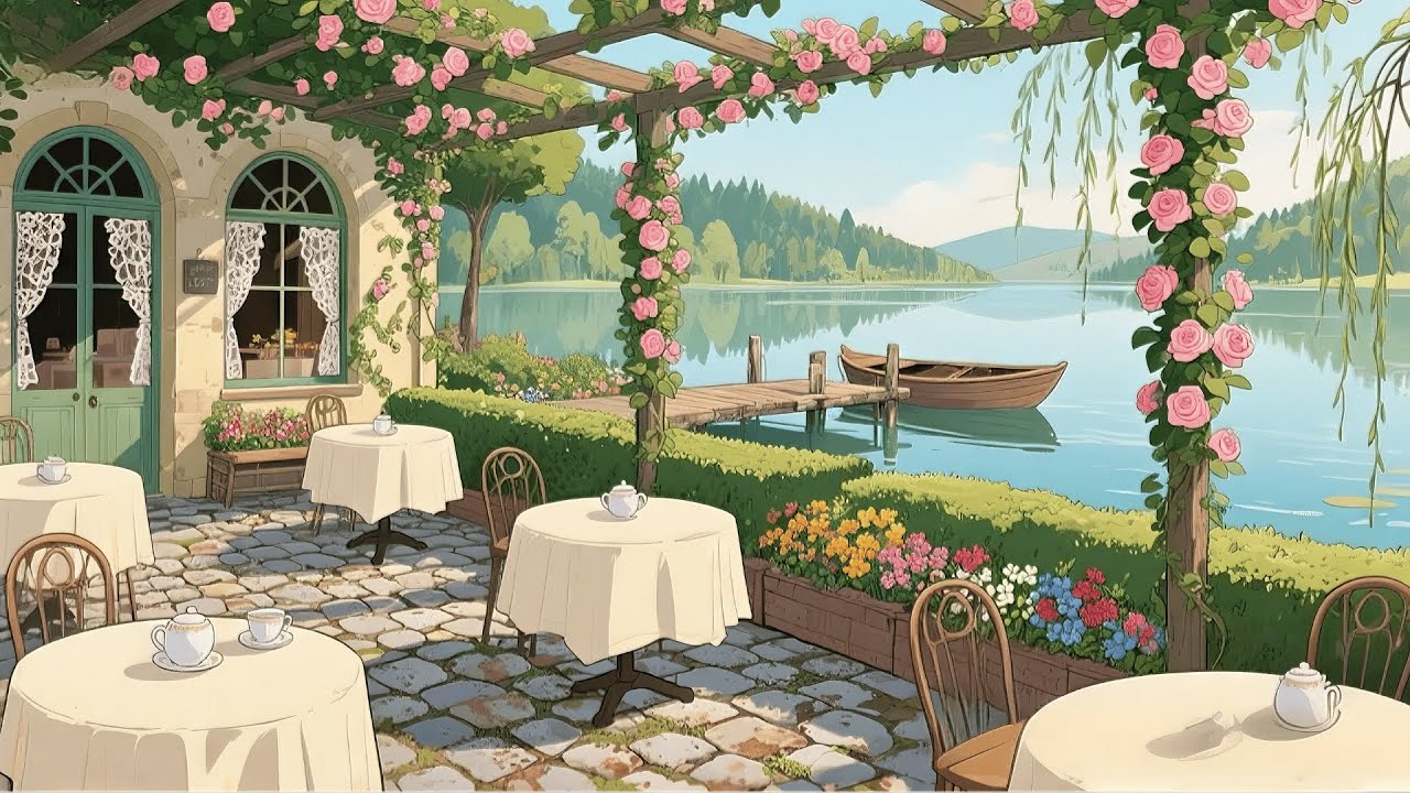 Nostalgic 1940s Music Playing from Another Room at French Garden House