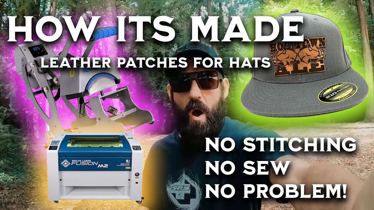 😁👀Making Leather Patches For Hats and Apparel With Your Co2 Laser  Engraver-How It's Made! 