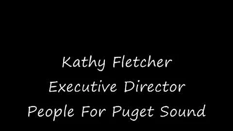 Kathy Fletcher: People For Puget Sound
