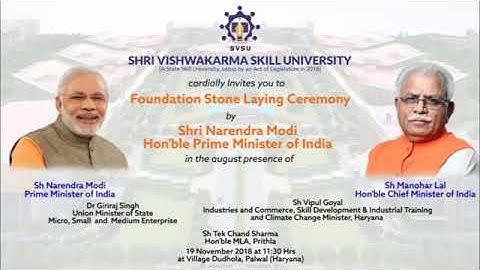 Shree vishwakarma skill university haryana