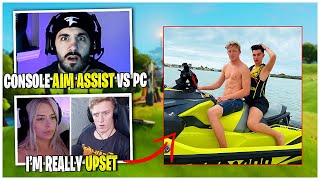 Corinna Kopf Jealous of Tfue & James Charles Valentine's Date | Nickmercs on Console & PC Aim Assist