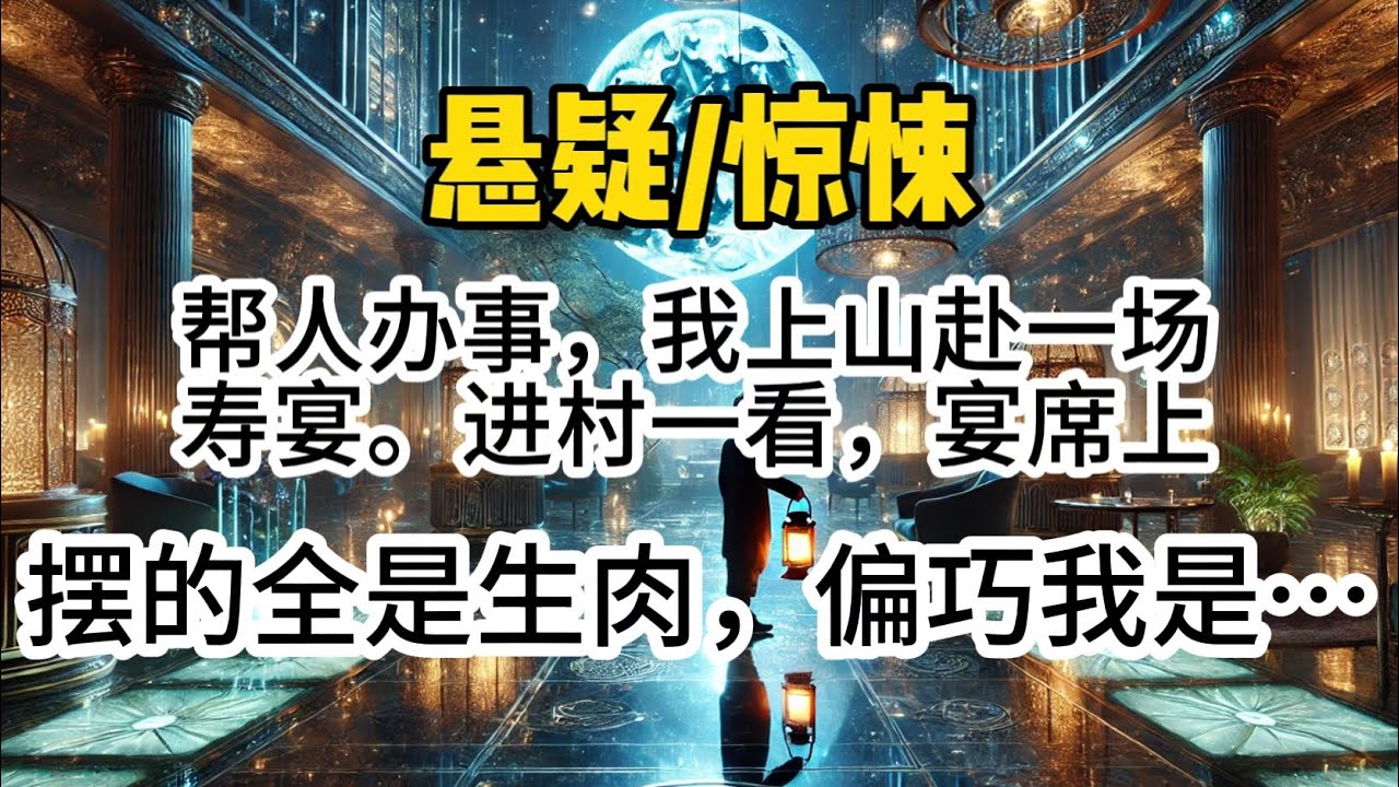 帮人办事，我上山赴一场寿宴。进村一看，宴席上摆的全是生肉，偏巧我是唯一到场的女客——他们竟把我当成了主菜。可他们不知道，我有演技杀人系统…#一口氣看完 #懸疑 #惊悚 #悬疑
