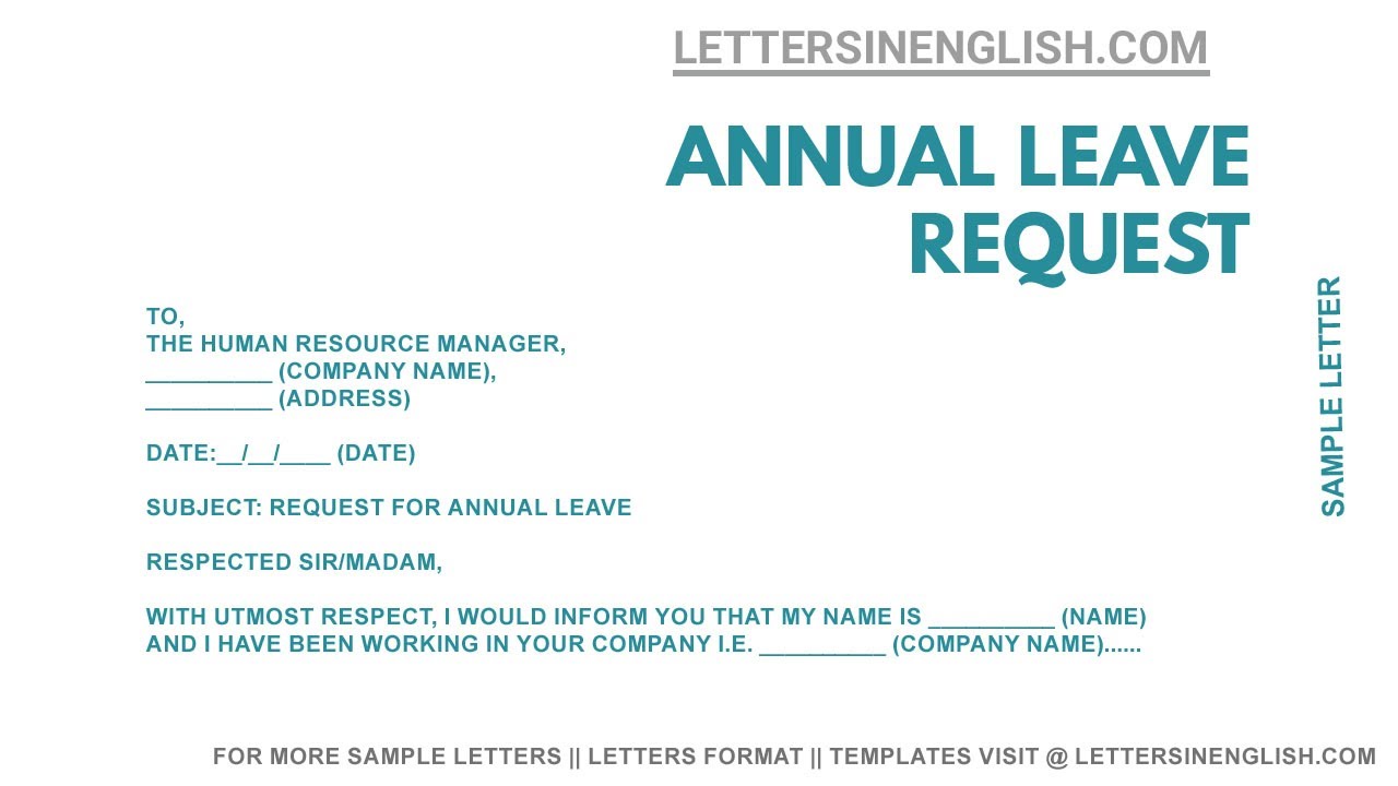 leave request application format