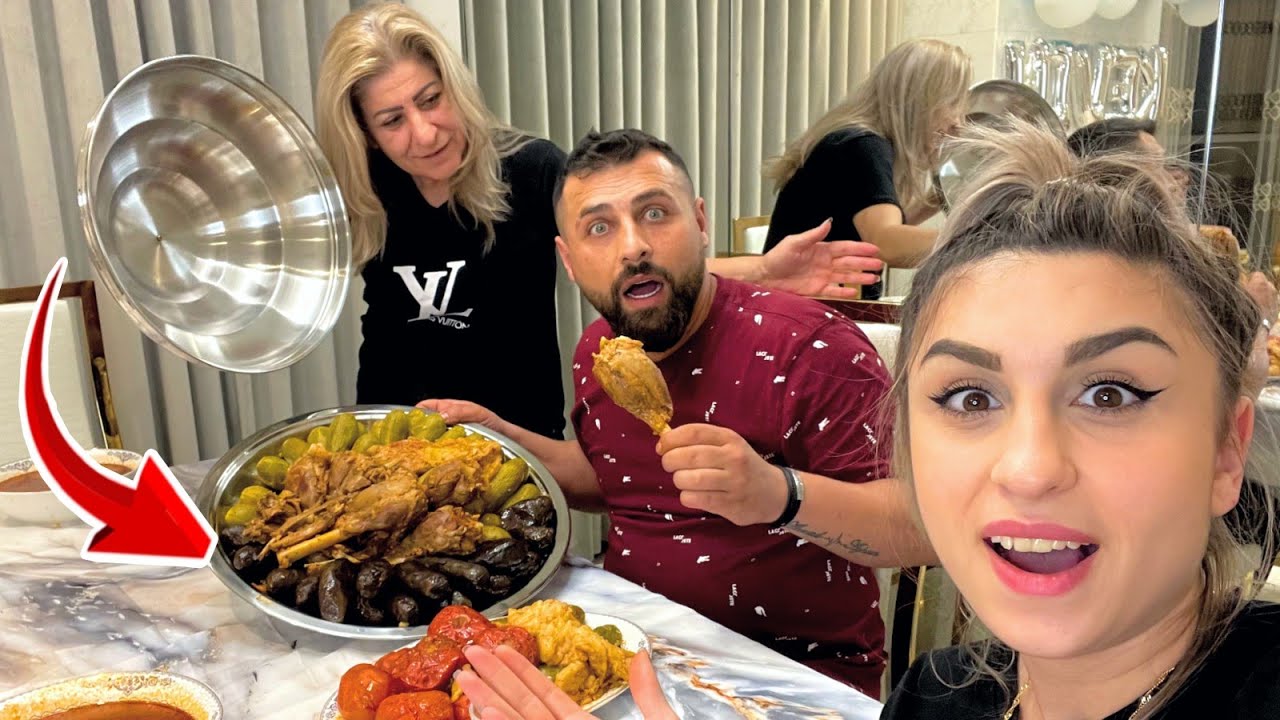 زوجي يقيم طبخ أمي لأول مرة!!😥| انصدم😳 ريتشو و ننوش