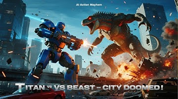 Titan Mech vs Colossal Beast Epic City Smashing
