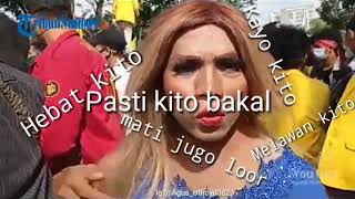 Kata Kata Mutiara waria Saat demo Cipta kerja di palembang