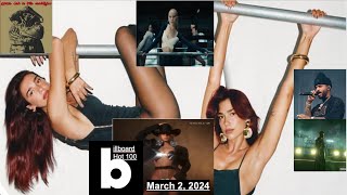 Billboard Hot 100 Top Singles This Week (March 2, 2024)